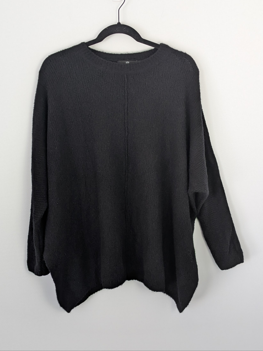 Jarbo Cashmere Asymmetrical Knit Sweater One Size Lagenlook Avant Garde Luxury